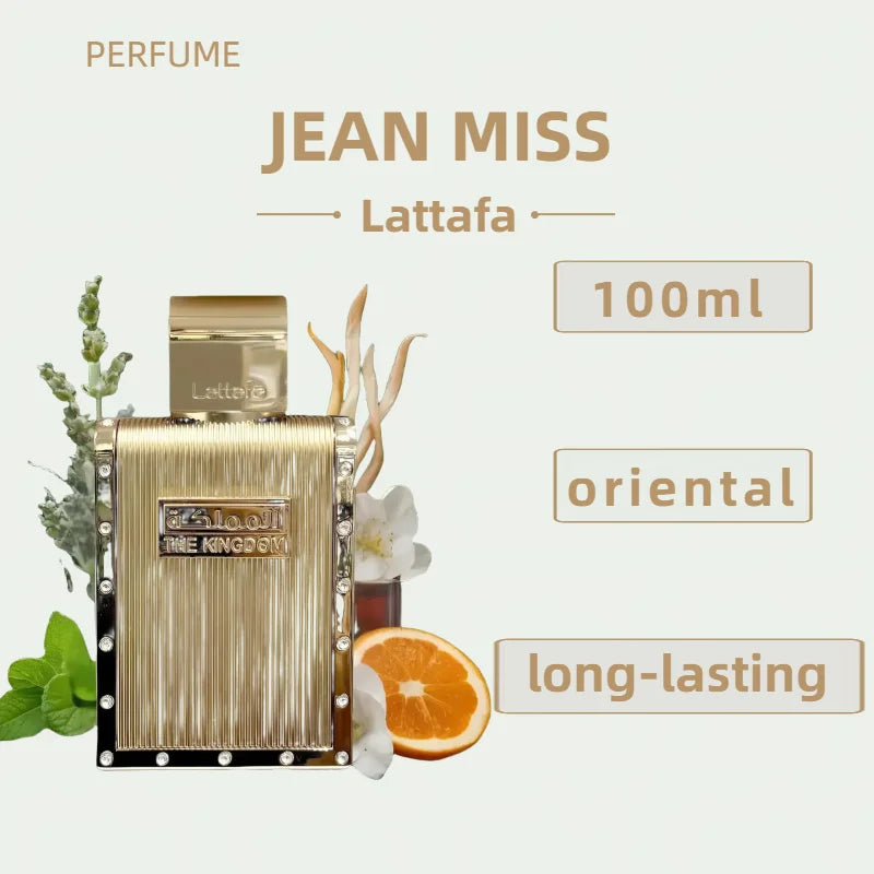 The kingdom for men lattafa eau de parfum arabe perfume for men 100ml