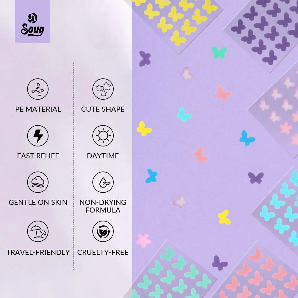 240Pcs Cute Star Acne/Pimple Patch Acne Treatment Stickers Invisible Acne Stars Cover Face Spot Removal Pimple Patch Skin Care