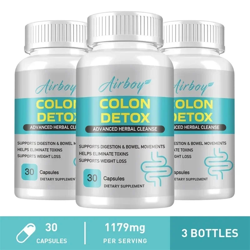 Colon Detox - Supports Digestive Health, Promotes Colon Cleansing and Detoxification, Relieves Constipation, and Provides Energy