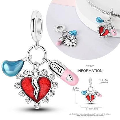 Hot Sale 925 Silver Charms Beads Perfume Animal Butterfly Pendants Fit Original Bracelet DIY Jewelry