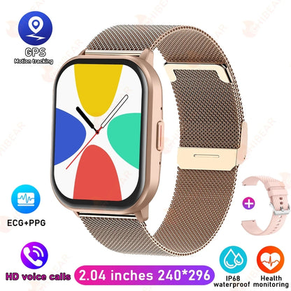 2025 New For Xiaomi Huawei Samsung Smart Watch Men Women Heart Rate Blood Pressure Fitness Tracker Bluetooth Call Smartwatch Man