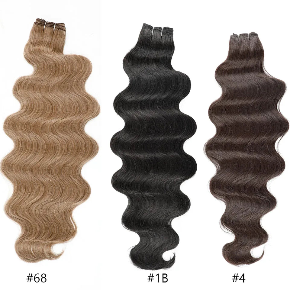 Magicae 30Inches Brown 12# M816# Sliver White Ombre Blond 613 Ombre 27# Body Wave High Temperature Synthetic Hair Extensions