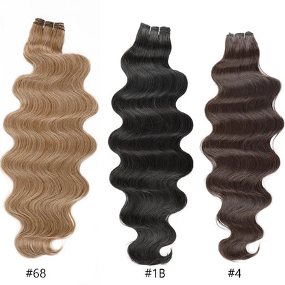 Magicae 30Inches Brown 12# M816# Sliver White Ombre Blond 613 Ombre 27# Body Wave High Temperature Synthetic Hair Extensions