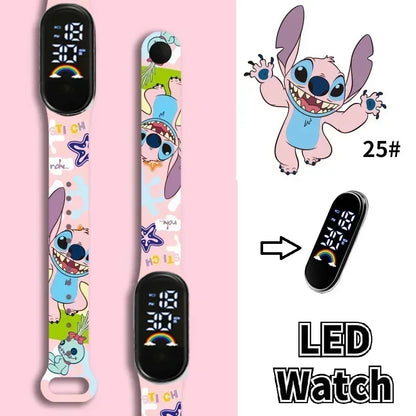 Stitch Children Watches Girls Waterproof Sport Touch Screen Watch for Women Waterproof Digital Clock Bracelet Gifts