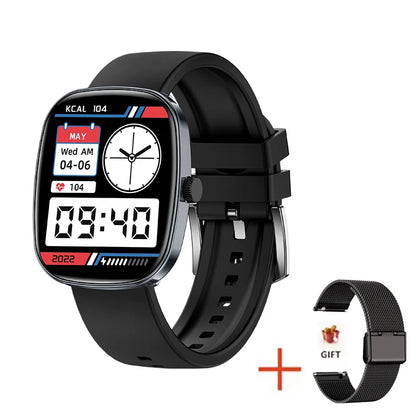 1.83'' Waterproof Smart Watch with Message Answer Call Sleep Monitoring Sports Pedometer Information Alerts for IPhone Android