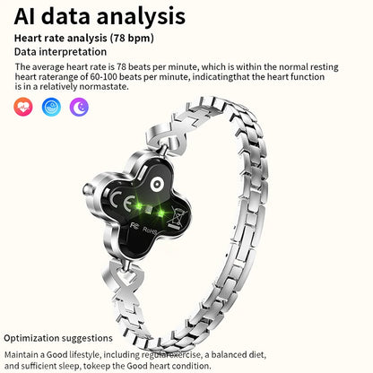 LIGE Smart Quartz Wristwatch Smart Bracelet Ladies Blood Pressure Monitor Fitness Tracker Waterproof Sport Smartwatch Women Gift