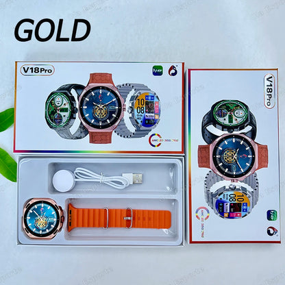 Military NFC Smart Watch 7IN1 Men Women 1.52" AMOLED 5ATM Waterproof Sport Tracker Bluetooth Call Blood Oxygen Men Smartwatch