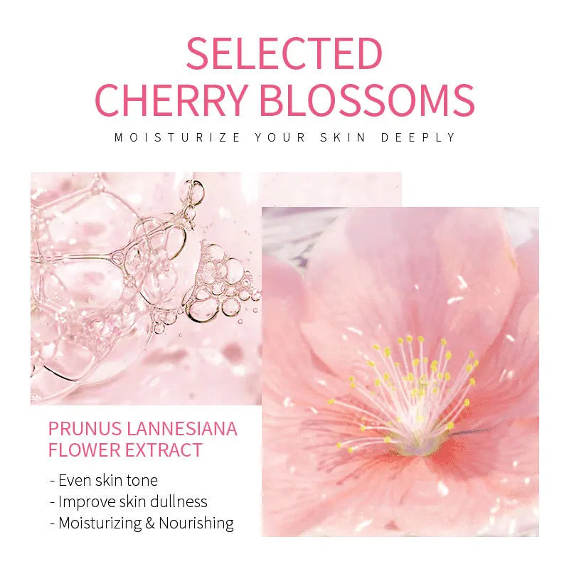 Japan Sakura Cleanser 100g Deep to Remove Dirt Oil and Make-up, with Prunus Lannesiana Flower Extract Moisturizing Heal Dry Skin