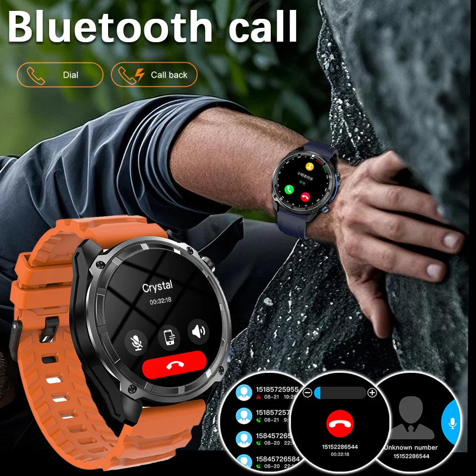 DT G1 Outdoor Sports Smartwatch 860mAh Battery 1.53inch AMOLED Screen Men's Watch Compass 5ATM Waterproof BT Call Smart Watch
