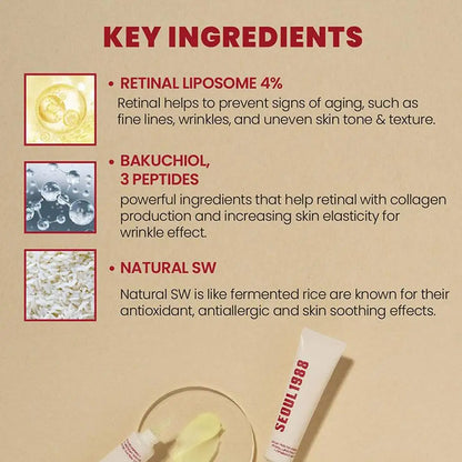 Retinol Eye Essence 30ml Anti Wrinkle Anti Aging Firming Skin Cream Moisturizing, Brightening and Fading Eye Cream