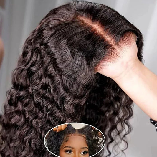 Short Curly Bob Wigs Human Hair 180% Glueless Brazilian Closure Frontal Wigs Without Glue Pre Cut Lace Wigs For Women On Sale