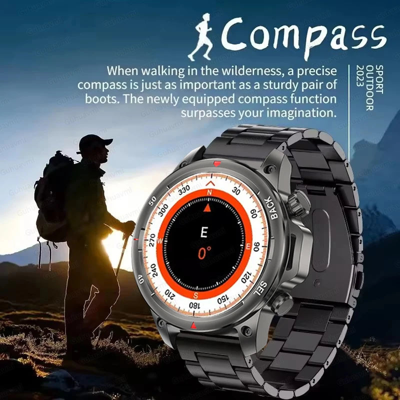 2025 New GUHUAVMI IP68 Waterproof GPS Sports Smart Watch Men AMOLED HD Screen Heart Rate NFC Bluetooth Call Smart Watches Woman
