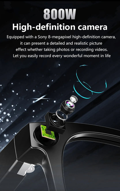 Xiaomi Smart AI Glasses 800W pixel AI Shooting Camera HD Photo Video Voice Call Translation Waterproof Bluetooth G300 Glasses