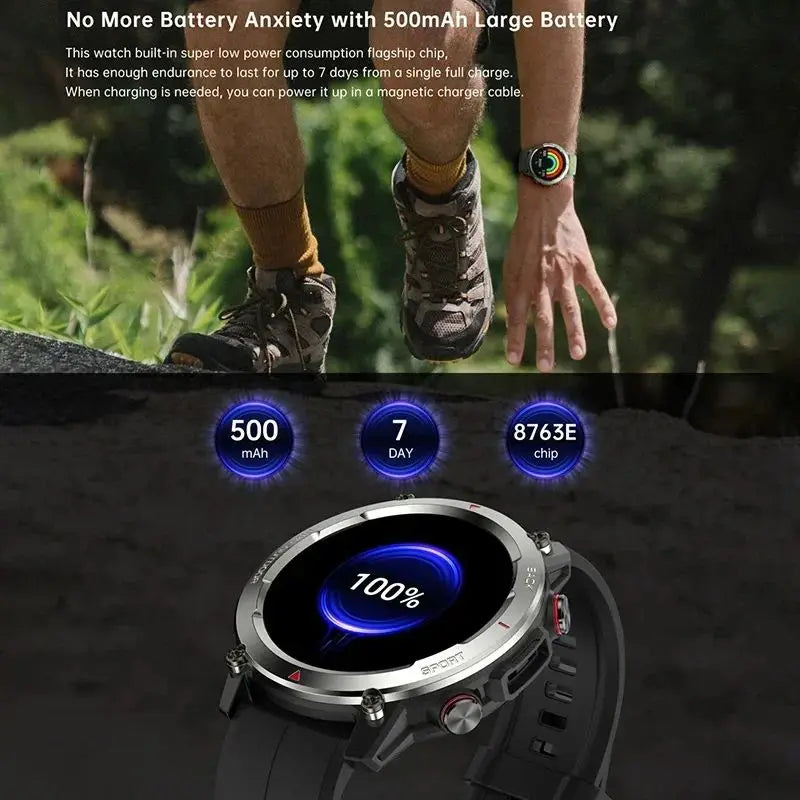 Waterproof Smartwatch Men Bluetooth Voice Call Message Sports Fitness Smart Watch Women Music Playback  Health Monitor Bracelet