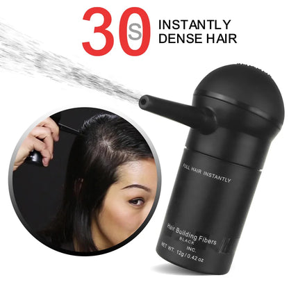 27.5g Hair Building Fibers, Fill In Fine or Thinning Hair Instantly Thicker, Fuller Looking Hair 9 Shades,4 size options