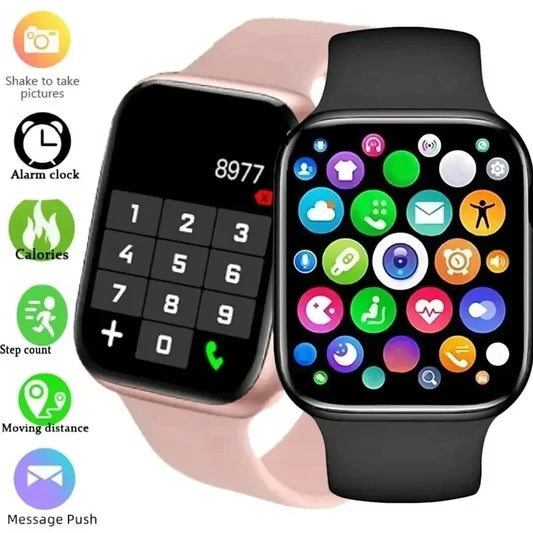 LAXASFIT New Smart Watch 1.73 inch Color Screen Full Touch Custom Dial Bluetooth Call Men Women Smart Watch Android IOS