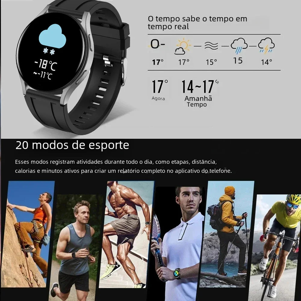 LAXASFIT Smart Watch Full Touch Screen Sport Fitness Watches BT Call Digital Smart Watch Wristwatch For Men Women Gift 2024 New