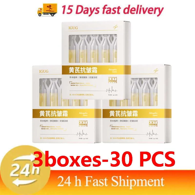 Astragalus Instant Wrinkle Remover Essence Fade Fine Lines Face Serum Anti Aging Firming Lifting Whitening Korean Skin Care