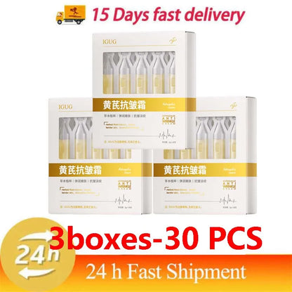 Astragalus Instant Wrinkle Remover Essence Fade Fine Lines Face Serum Anti Aging Firming Lifting Whitening Korean Skin Care