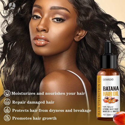Pure Batana Hair Care Oil Thickening Spray Batana Hair Growth Spray 30ml Moisturizing Strengthens Hair Prevents Hair Loss Mask