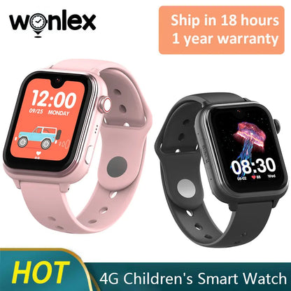 Wonlex KT37 4G Kids Smart Watch 1.78' AMOLED Screen AI Voice Assistant GPS WiFiL Location Tracker Video Call SmartWatch Children