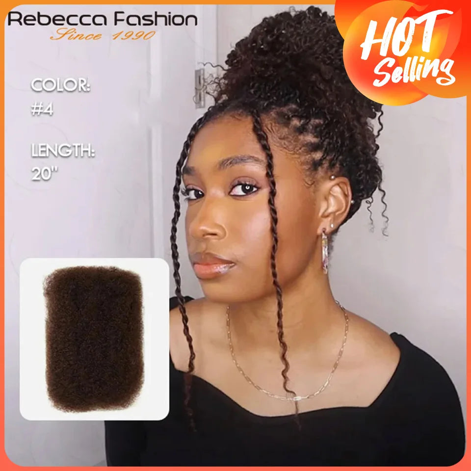 Brazilian Afro kinky Bulk Human Hair For Braiding Remy Hair Bundle QVR Remy Bulk Hair No Attachment Peruvian Afro Kinky Bulk