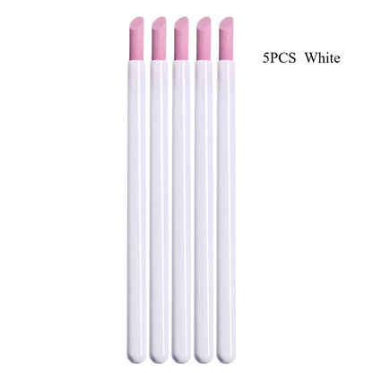 Quartz Nail Skin Grinding Pen Cuticle Remover Trimmer Dead Skin Remover Nail Polish Pen Manicure Stick Nail Files Manicure Tools