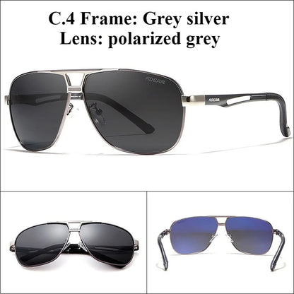 63-16 Metal Double Bridge Large Frame Polarized Sunglasses for Men Driving Reading Custom Prescription Glasses