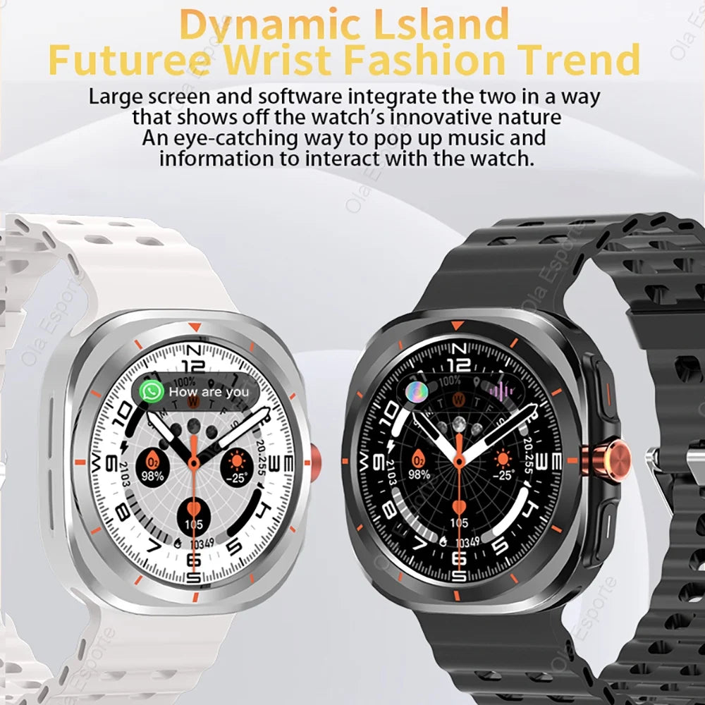 2025 Smart Watch GT7 Ultra HD AMOLED Screen Bluetooth Talk Heart Rate Health Monitoring Men Women Sports Watches For iOS Samsun