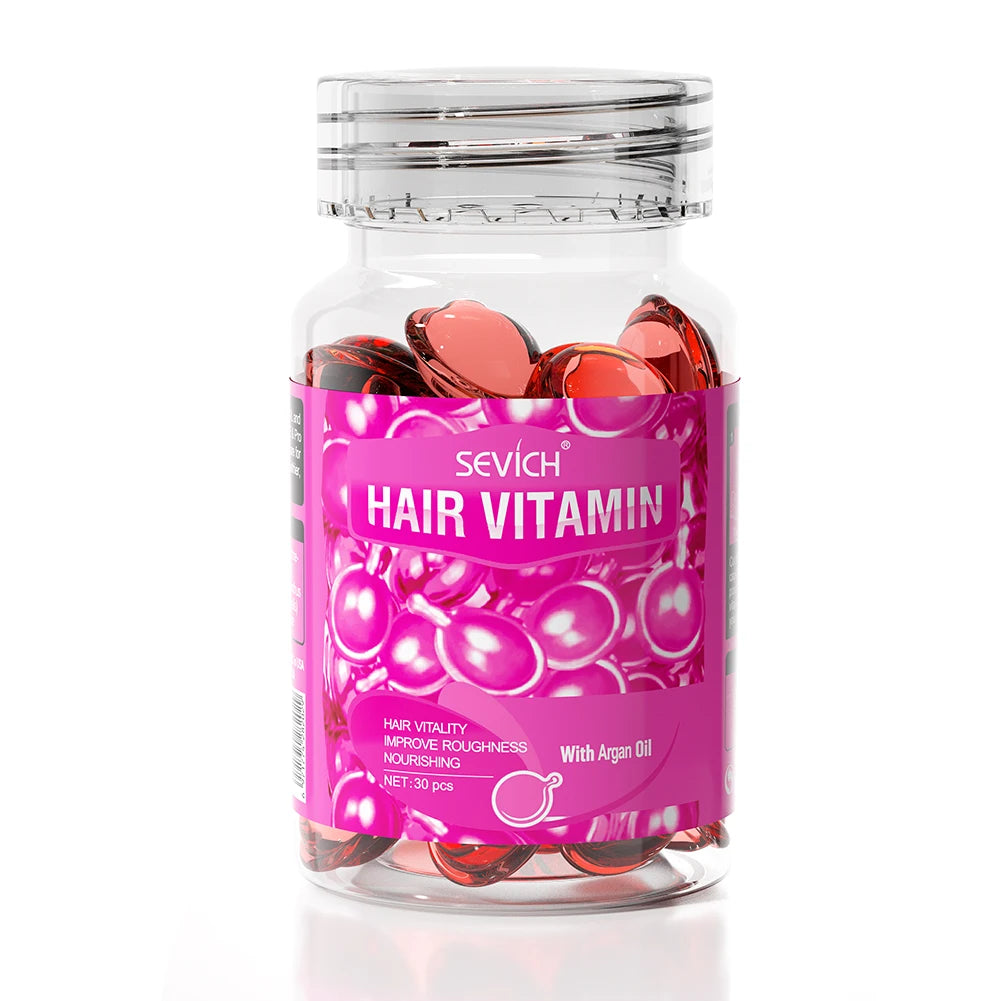 Magic Hair Vitamin Capsule Keratin Oil Fast Restore Hair Soft Smooth Shiny Deep Moisturizer Frizzy Dry Scalp Hair Care Products