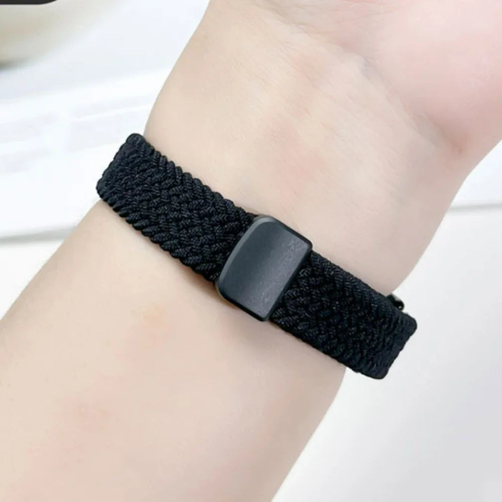 Adjustable Nylon Strap for Xiaomi Mi Band 10/9 Magnetic clasp bracelet Accessories for Xiaomi Mi Band 8/mi 9/10 Smart Watch Belt