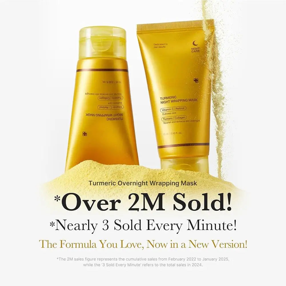 Medicube Collagen Peel off Mask Deep Cleansing Pores Oil Control Turmeric Wrapping Night Face Mask for Brightening Rejevenation