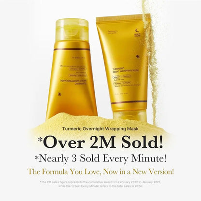 Medicube Collagen Peel off Mask Deep Cleansing Pores Oil Control Turmeric Wrapping Night Face Mask for Brightening Rejevenation