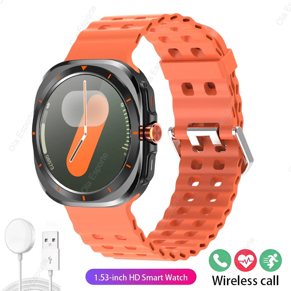 2025 Smart Watch GT7 Ultra HD AMOLED Screen Bluetooth Talk Heart Rate Health Monitoring Men Women Sports Watches For iOS Samsun