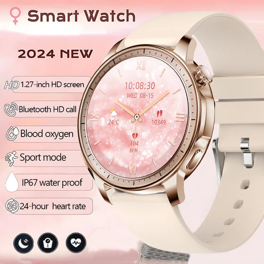 2024 New For Huawei Fashion Smart Watch Women Heart Rate  AMOLED HD Ladies Bracelet Call IP67 Waterproof Heart Rate Smartwatch