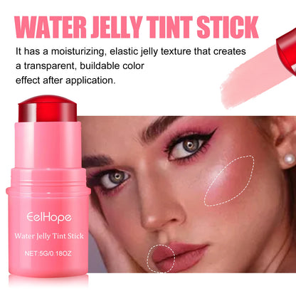 Milk Jelly Powder Blusher Moisturized Blusher Stick Long Lasting Brighten Matte Facial Contour Rouge Makeup Lip Tint