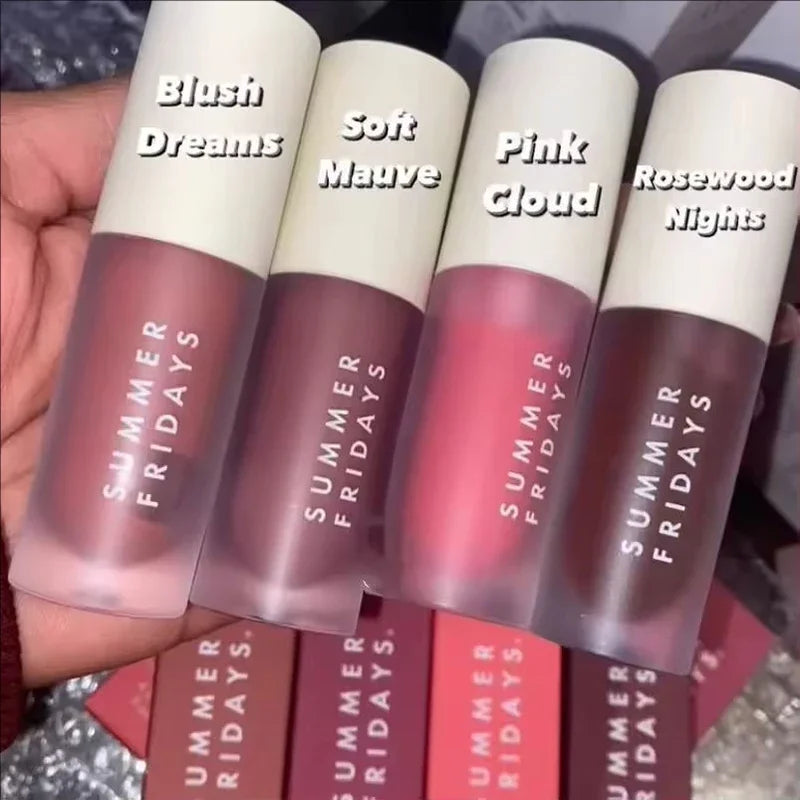 Summer Fridays Lip Balm Moisturizing Mirror Lip Gloss Lip Pink Sugar Coffee Cake Smell Vanilla Lipstick Transparent Oil Makeup