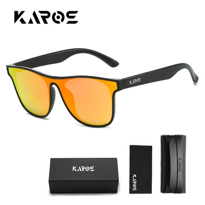 KAROS Polarized Sunglasses For Men Women Square Oversized Anti Glare Driving Eyewear Mirror Sun Glasses Women UV400 Goggles YZ20