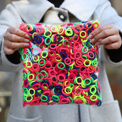 20/50/100Pc Elastic Hair Bands Girls Hair Accessories Mini Colorful Nylon Headband Kids Ponytail Holder Scrunchie Ornaments Gift