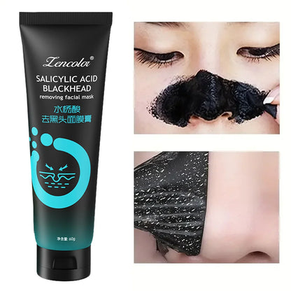 Bamboo Charcoal Fiber Mask Blackhead Removal  Deep Cleansing Cleansing Exfoliating Mask Treatment Black Mask