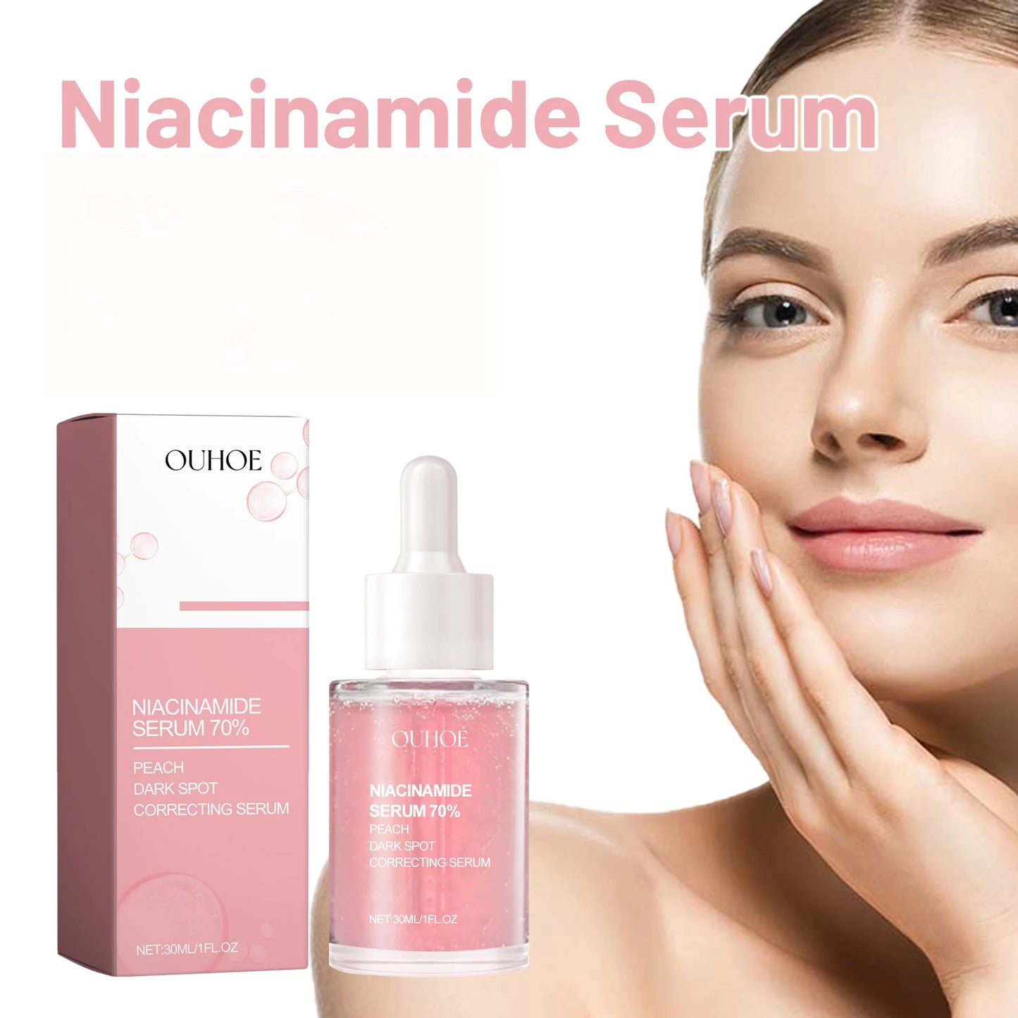 Nicotinamide Brightening Serum Nourishing Gentle Moisturizing Firming Tender Anti-Aging Wrinkle Shrink Pores Long Repair Essence