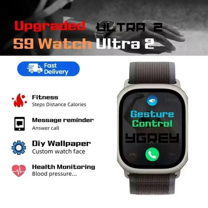 7 Watch Straps New S100 Ultra Smartwatch 2.2 HD Amoled Circular Screen ECG Monitoring Reloj inteligente with Protective Case
