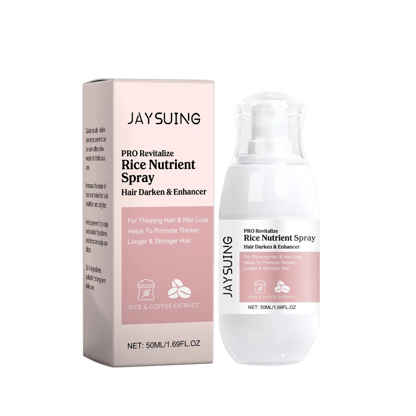 Fast Hair Growth Spray Fermented Rice Water Serum Prevent Thinning Dry Frizzy Repair Refreshing Anti Hair Loss Treatment Product