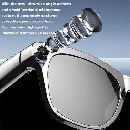 4K Smart Glasses Color-changing Lens Bluetooth AI GPT Camera Call Voice Assistant Translate Identify Objects Smart Glasses 2025