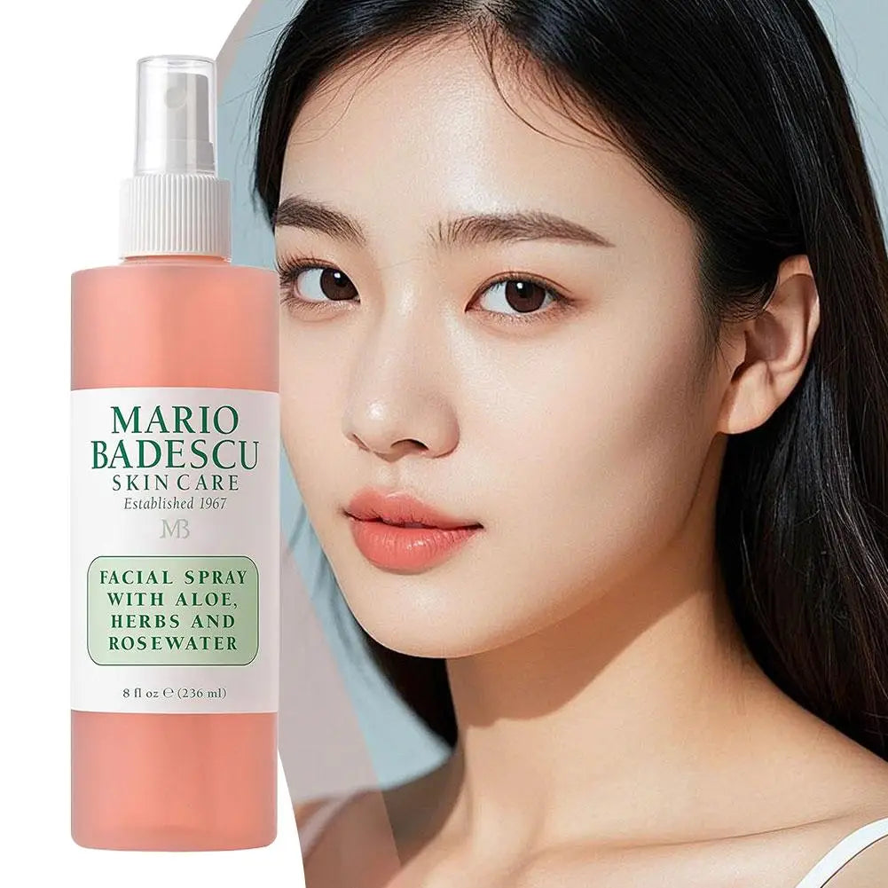 Mario Badescu Facial Toner Mist Aloe Vera Herbal Rose Water Revitalizing Nourishing Facial Moisturizing Toner Facial Treatment