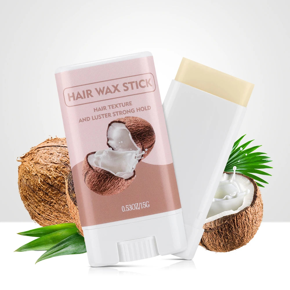 Hair Wax Stick 15g Non-Greasy Style Aloe Vera Sakura Flavored Anti-frizz Artifact Hair Long-lasting Style for Wig Edge Control
