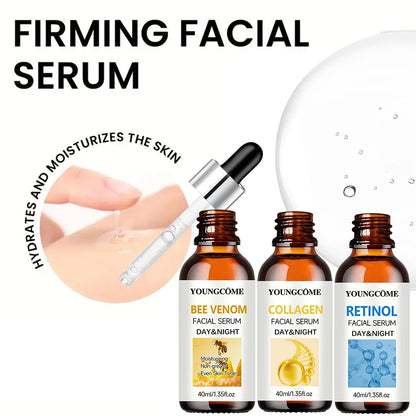 ﻿3Pcs/set Wrinkle Remover Face Serum Lifting Firming Fade Fine Lines Anti-aging Essence Whitening Brighten Skin Care