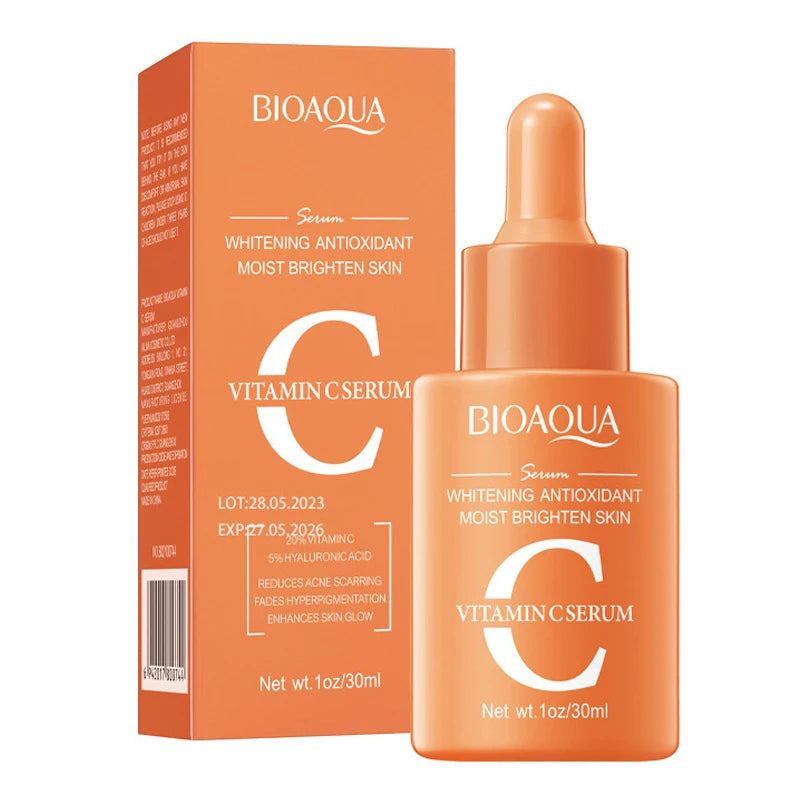 BIOAQUA Retinol Vitamin C Hyaluronic Acid Serum for Face Moisturizing Whitening Anti Wrinkles Facial Essence Face Skin Care