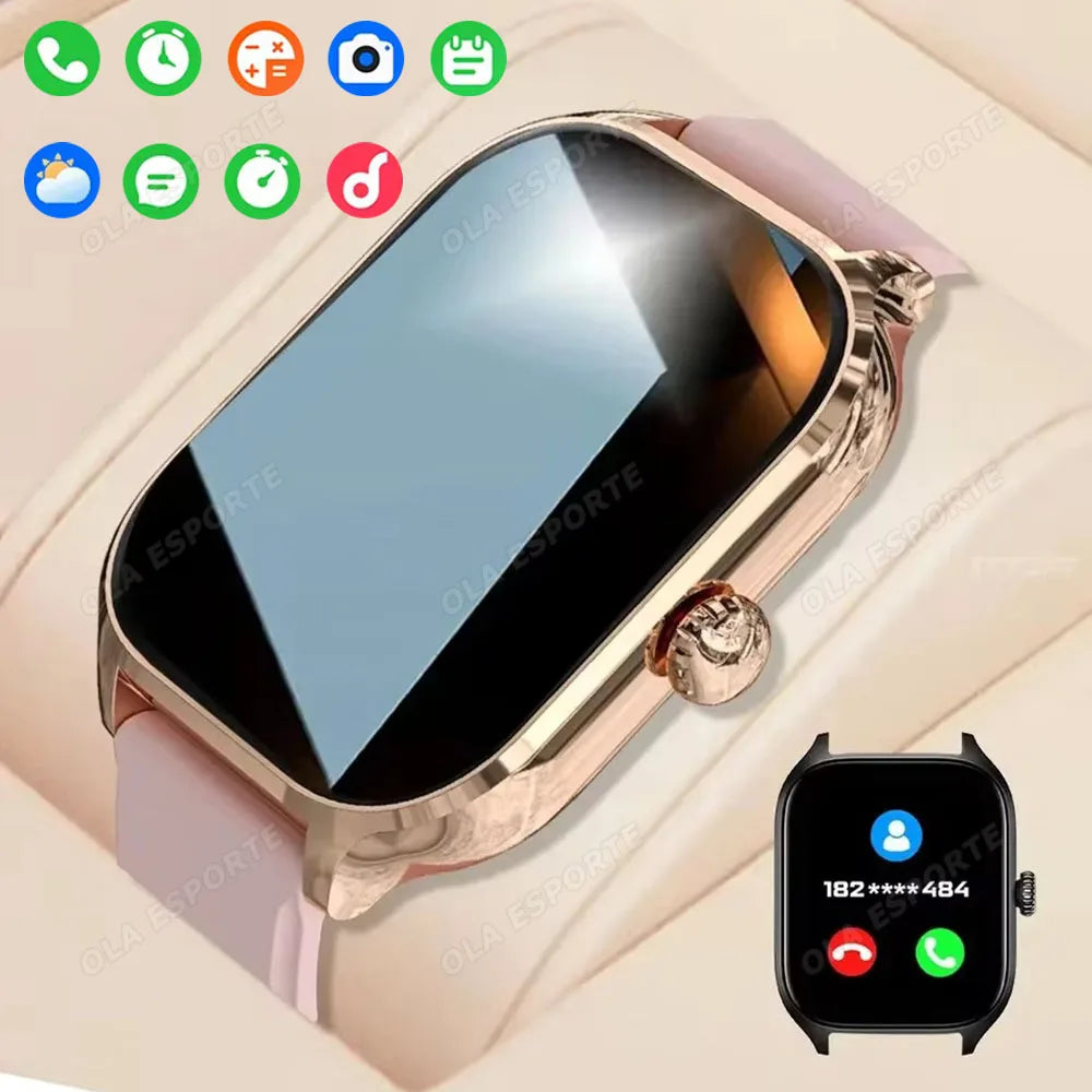 New Smart Watch Bluetooth Call Heart Rate Sleep Monitoring 100+ Sports Modes Pedometer IP68 Waterproof Smartwatch For Men Women