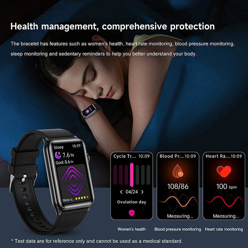 2025 New AI Medical Diagnosis Blood sugar Blood pressure Blood oxygen Smart Watch For Men Bluetooth Call LED Health Smart watch